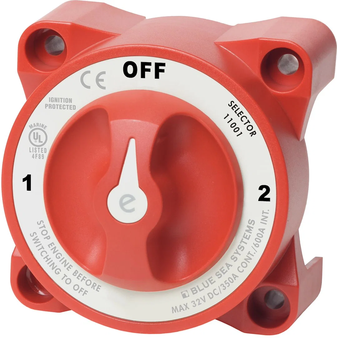 11001-BSS – BLUE SEA Battery Selector Switch, Use To Switch Single Battery To Single Load Group 3 Position 2 Batterie...